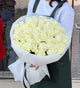 51 Fresh White Roses Bouquet