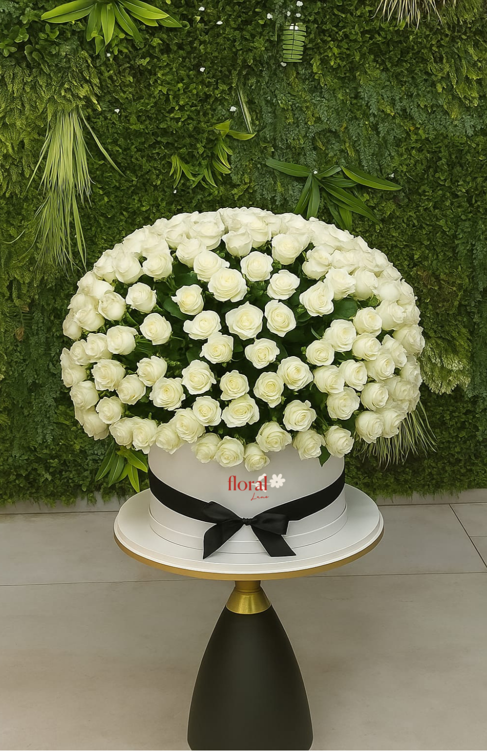 Crown of Purity – 301 White Roses in Box
